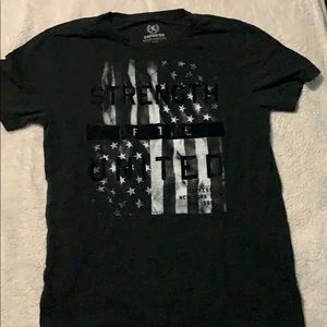 Black American flag shirt
